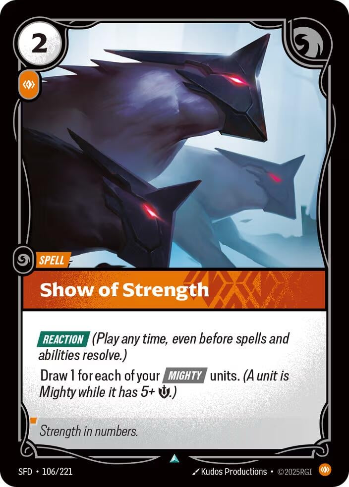 Image for Show of Strength - Riftbound: League of Legends Trading Card Game