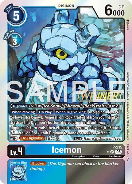 Image for Icemon (Official Store Tournament 2026 Vol. 1 Winner) - Digimon Card Game