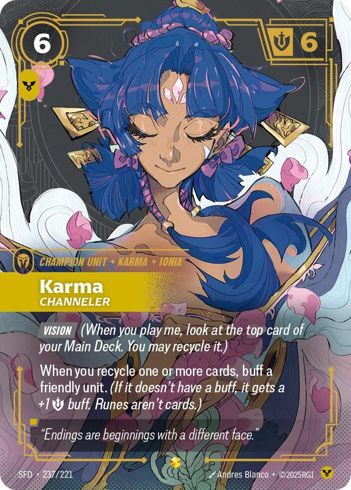 Image for Karma, Channeler (Overnumbered) - Riftbound: League of Legends Trading Card Game