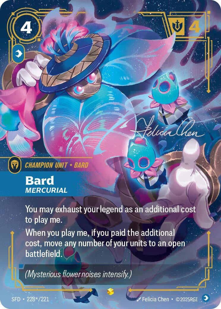 Image for Bard, Mercurial (Signature) - Riftbound: League of Legends Trading Card Game