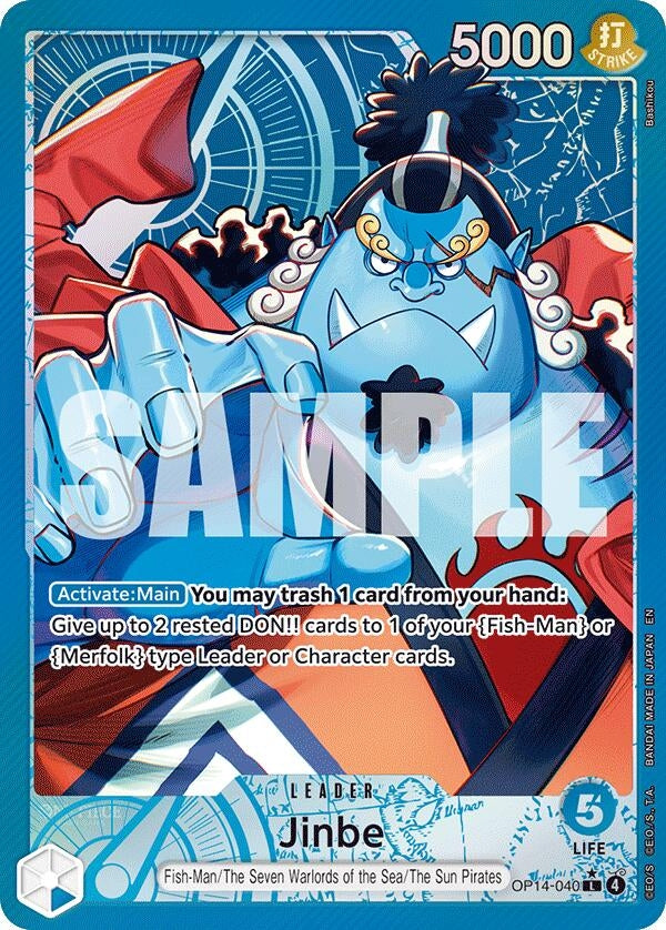 Image for Jinbe - OP14-040 (Alternate Art) - One Piece Card Game