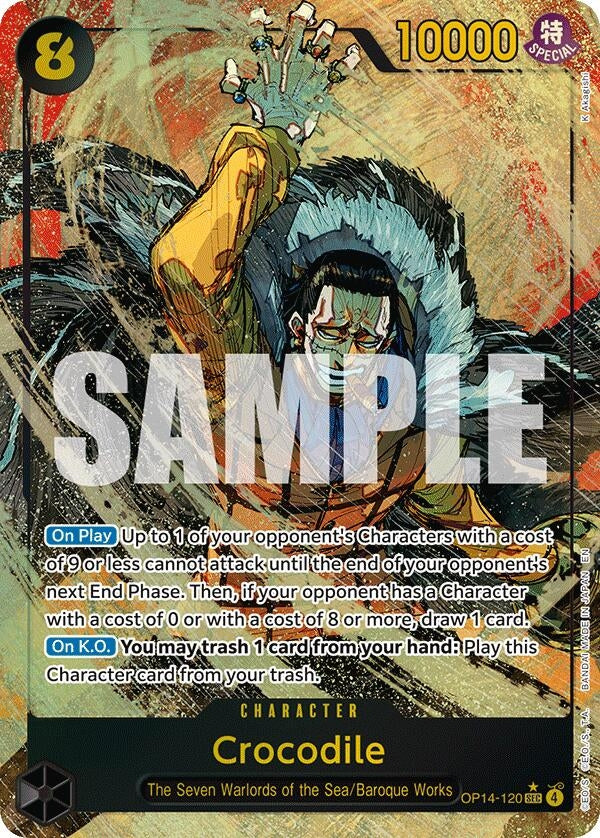 Image for Crocodile - OP14-120 (Alternate Art) - One Piece Card Game