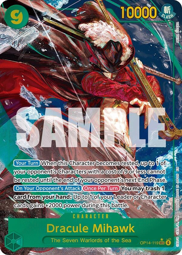 Image for Dracule Mihawk - OP14-119 (Alternate Art) - One Piece Card Game