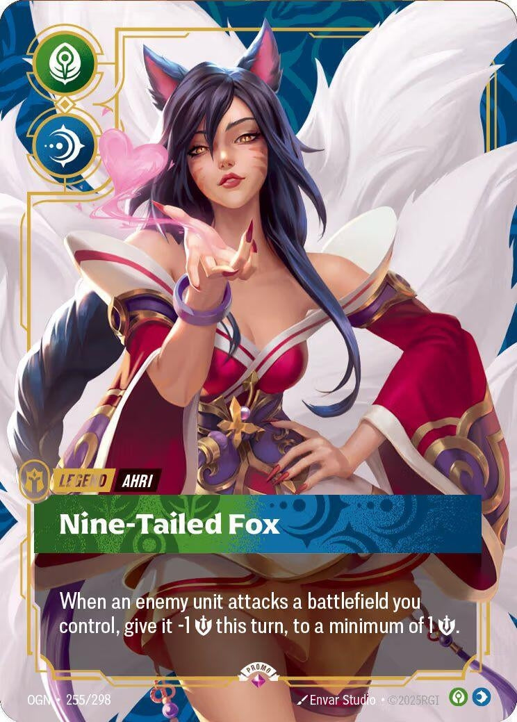 Image for Ahri, Nine-Tailed Fox (Metal) (Best Of) - Riftbound: League of Legends Trading Card Game