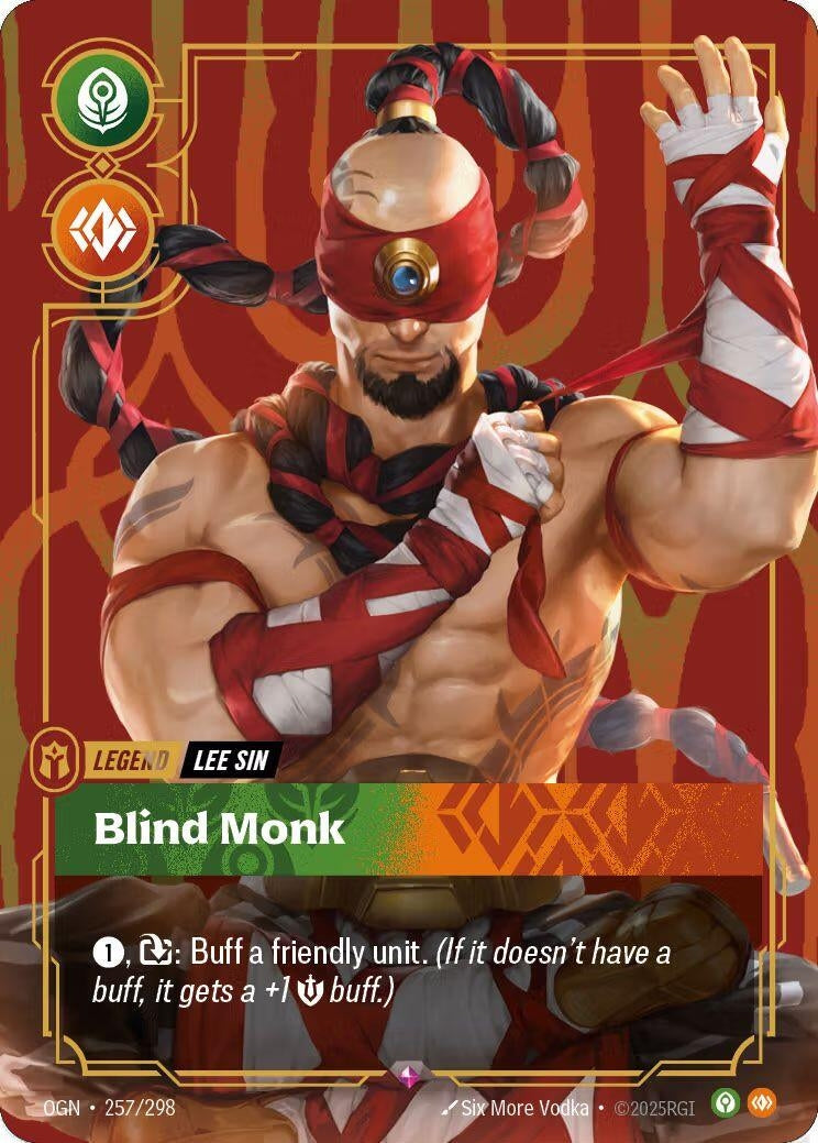 Image for Lee Sin, Blind Monk (Metal) (Best Of) - Riftbound: League of Legends Trading Card Game