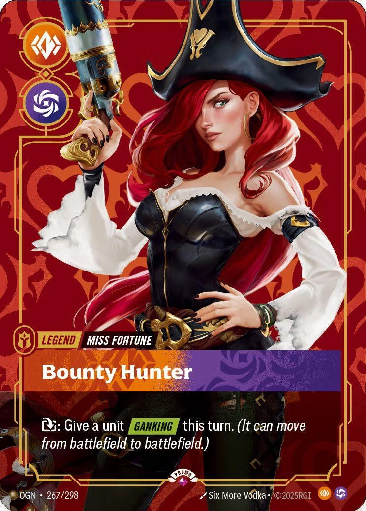 Image for Miss Fortune, Bounty Hunter (Metal) (Best Of) - Riftbound: League of Legends Trading Card Game