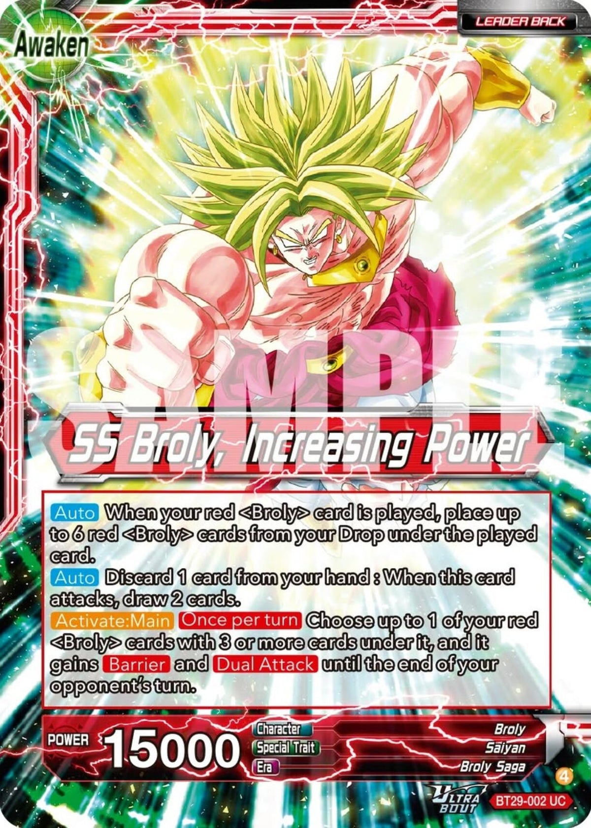 Image for Broly // SS Broly, Increasing Power - Dragon Ball Super: Masters