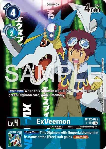 Image for ExVeemon - BT12-022 (Alternate Art) - Digimon Card Game
