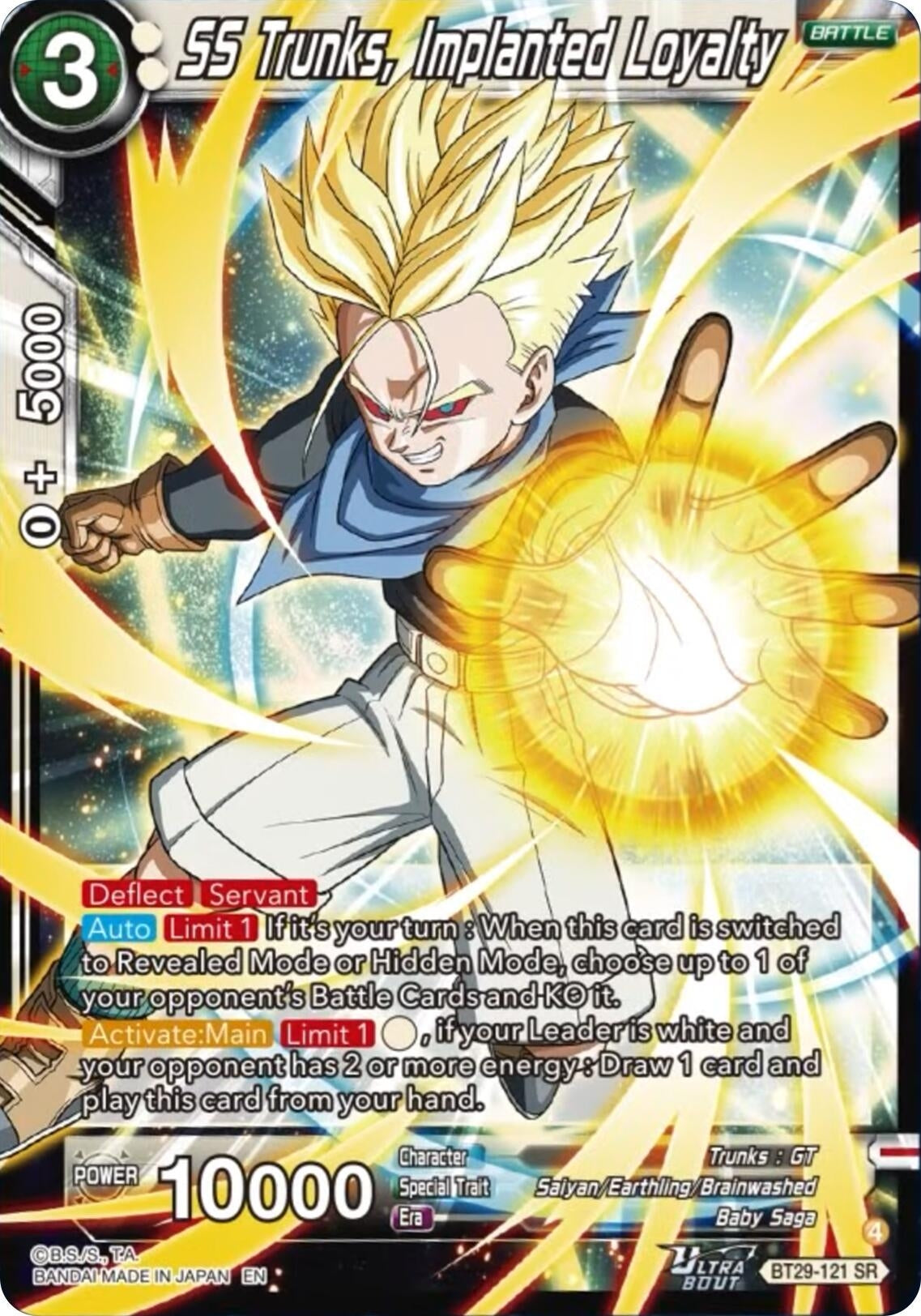 Image for SS Trunks, Implanted Loyalty - Dragon Ball Super: Masters