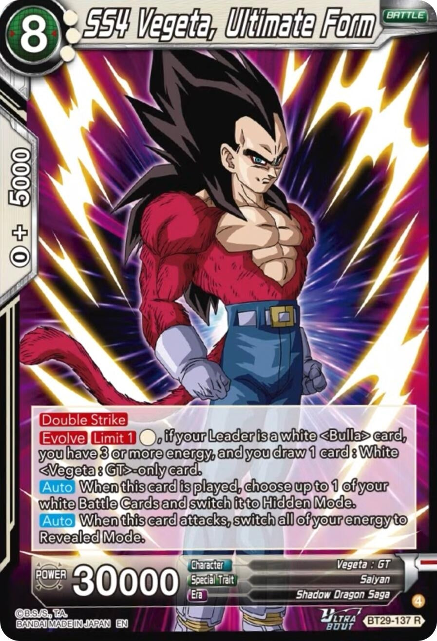 Image for SS4 Vegeta, Ultimate Form - Dragon Ball Super: Masters