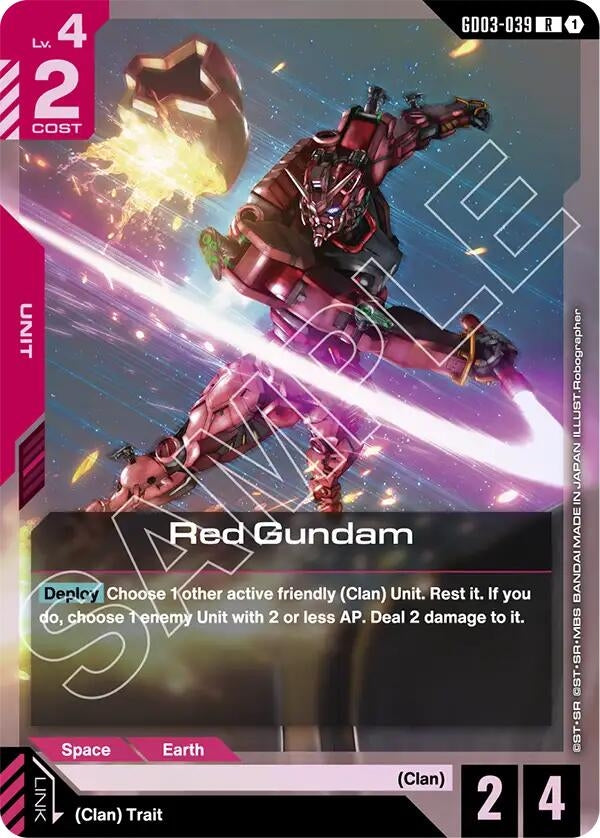 Image for Red Gundam - Gundam Card Game