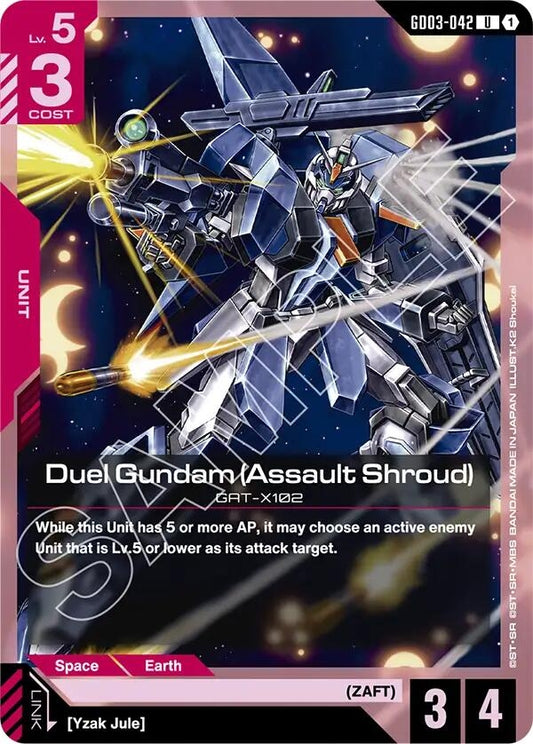 Image for Duel Gundam (Assault Shroud) (GD03-042) - Gundam Card Game