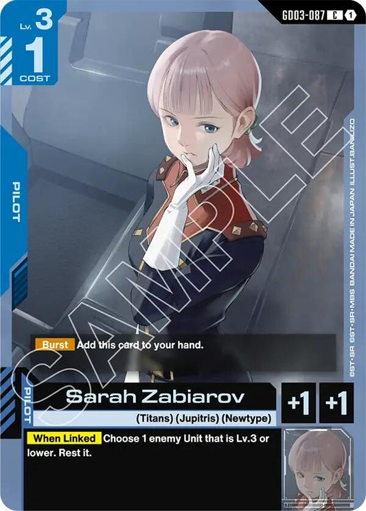 Image for Sarah Zabiarov - Gundam Card Game