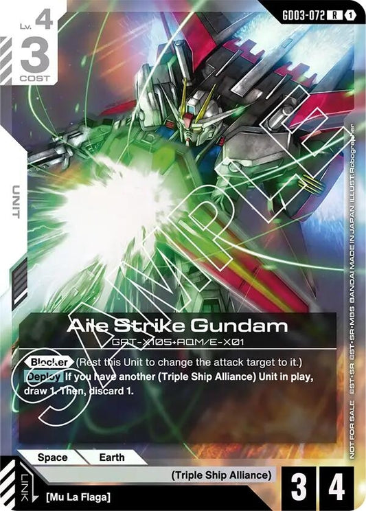 Image for Aile Strike Gundam (Store Tournament Participant Pack 03) - Gundam Card Game