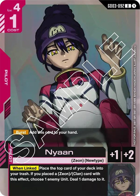 Image for Nyaan (Store Tournament Participant Pack 03) - Gundam Card Game