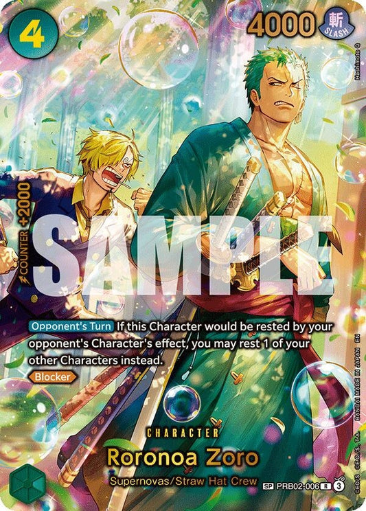 Image for Roronoa Zoro - PRB02-006 (SP) - One Piece Card Game