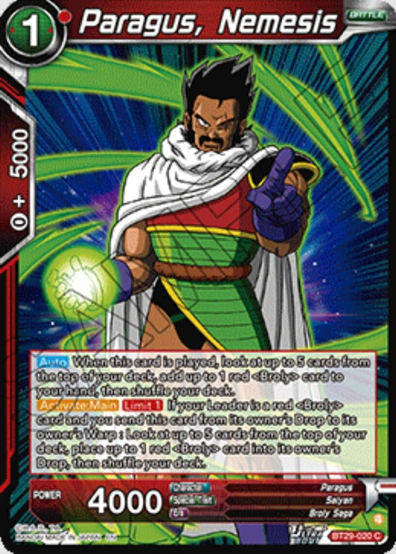 Image for Paragus, Nemesis - Dragon Ball Super: Masters