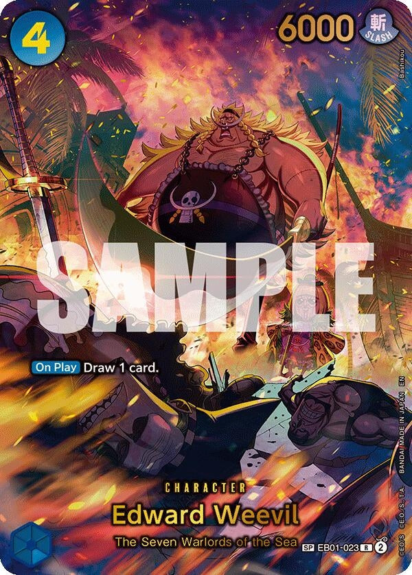 Image for Edward Weevil - EB01-023 (SP) - One Piece Card Game