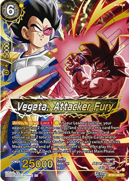 Image for Vegeta, Attacker Fury - Dragon Ball Super: Masters