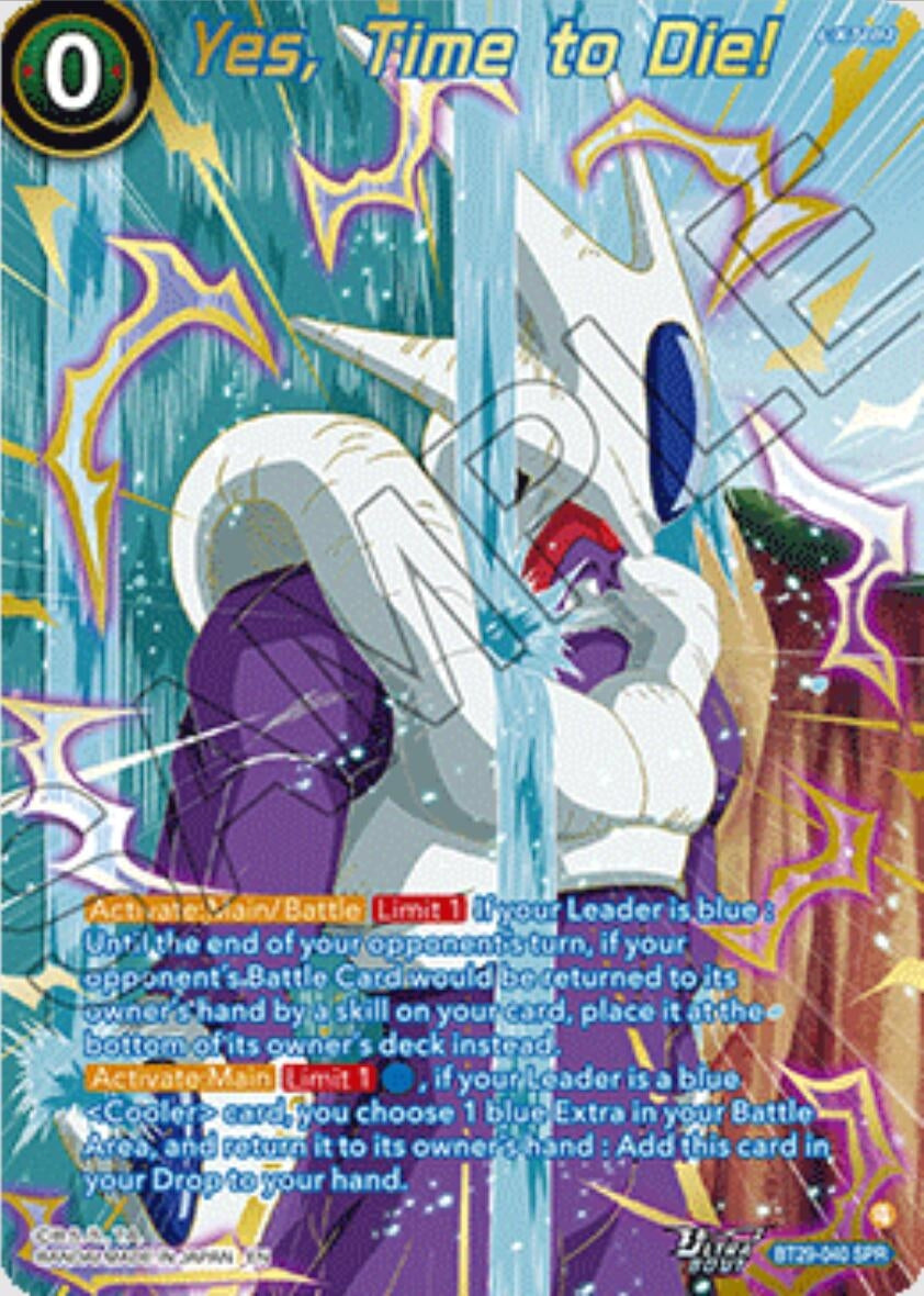 Image for Yes, Time to Die! (SPR) - Dragon Ball Super: Masters