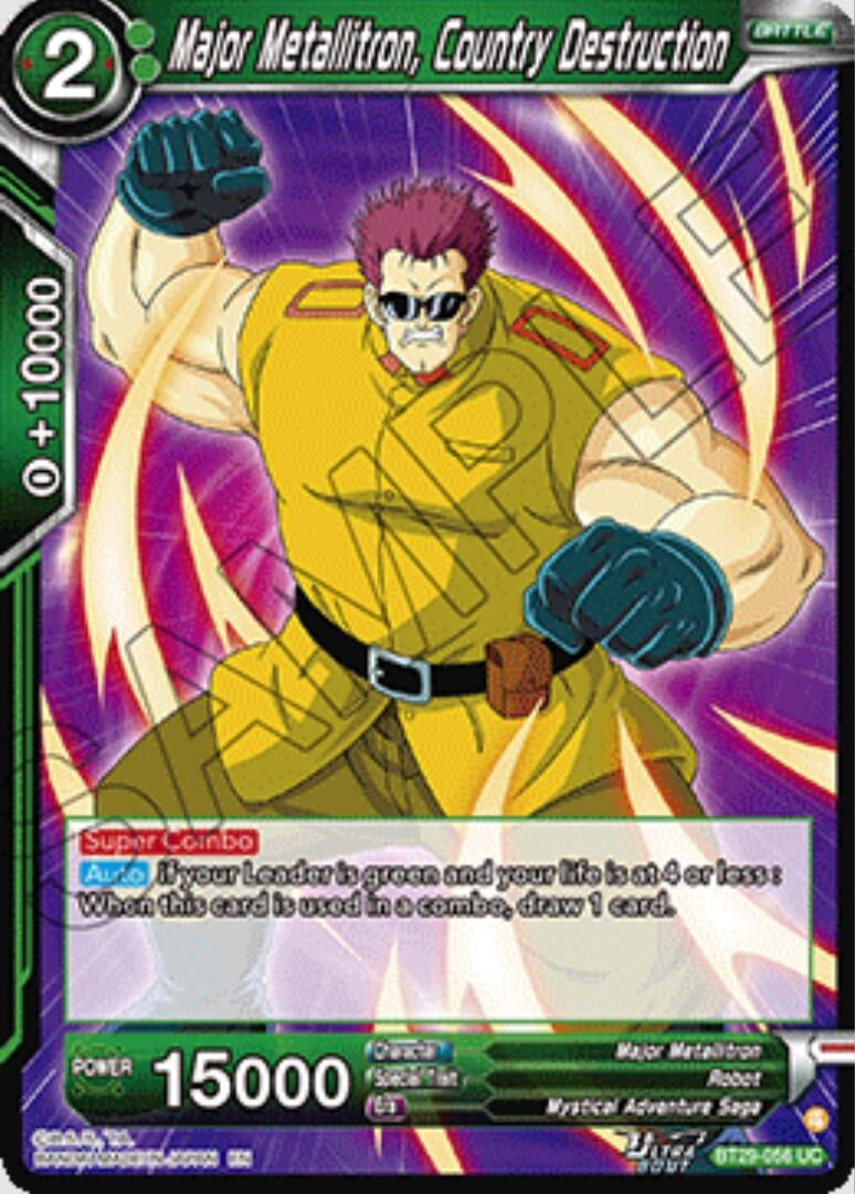Image for Major Metallitron, Country Destruction - Dragon Ball Super: Masters