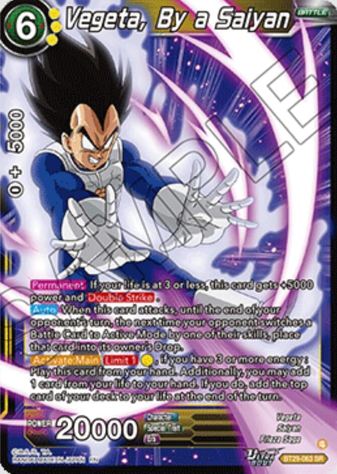 Image for Vegeta, By a Saiyan - Dragon Ball Super: Masters