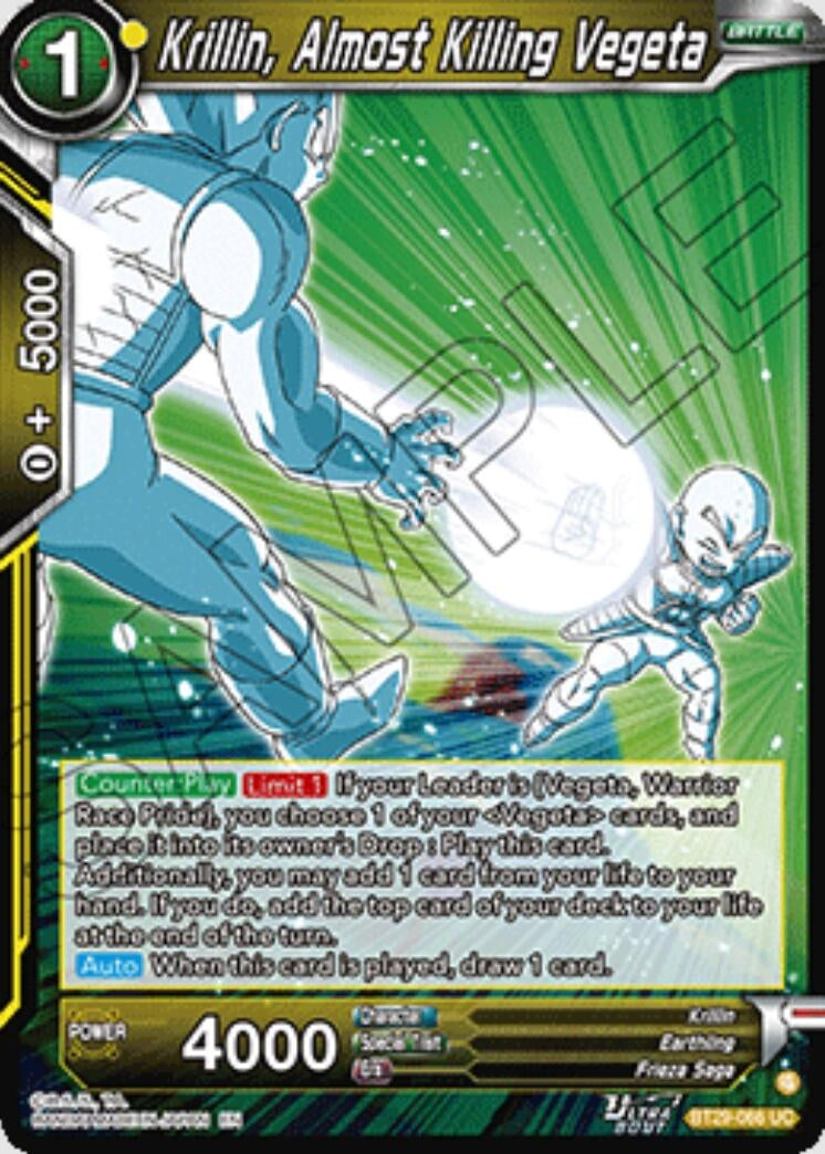 Image for Krillin, Almost Killing Vegeta - Dragon Ball Super: Masters