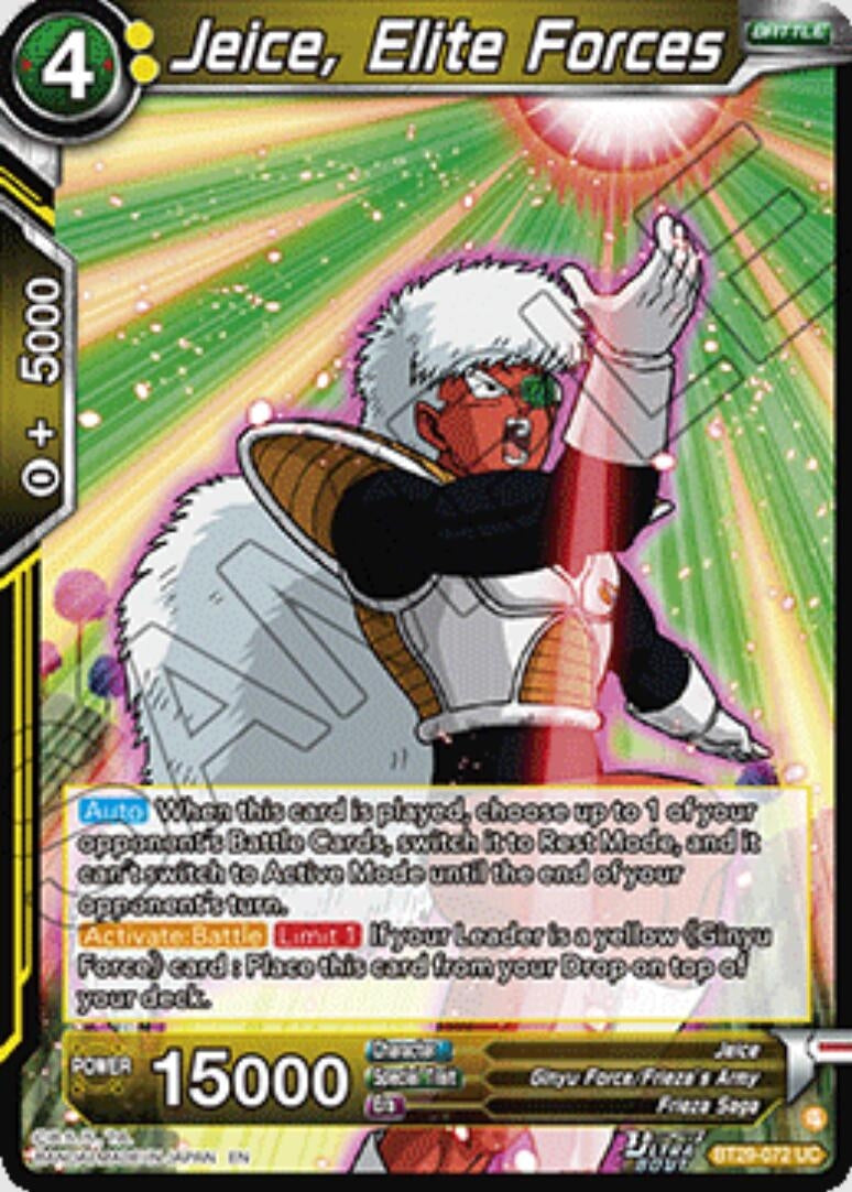 Image for Jeice, Elite Forces - Dragon Ball Super: Masters