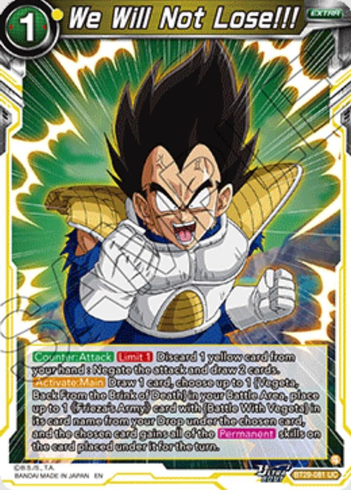 Image for We Will Not Lose!!! - Dragon Ball Super: Masters