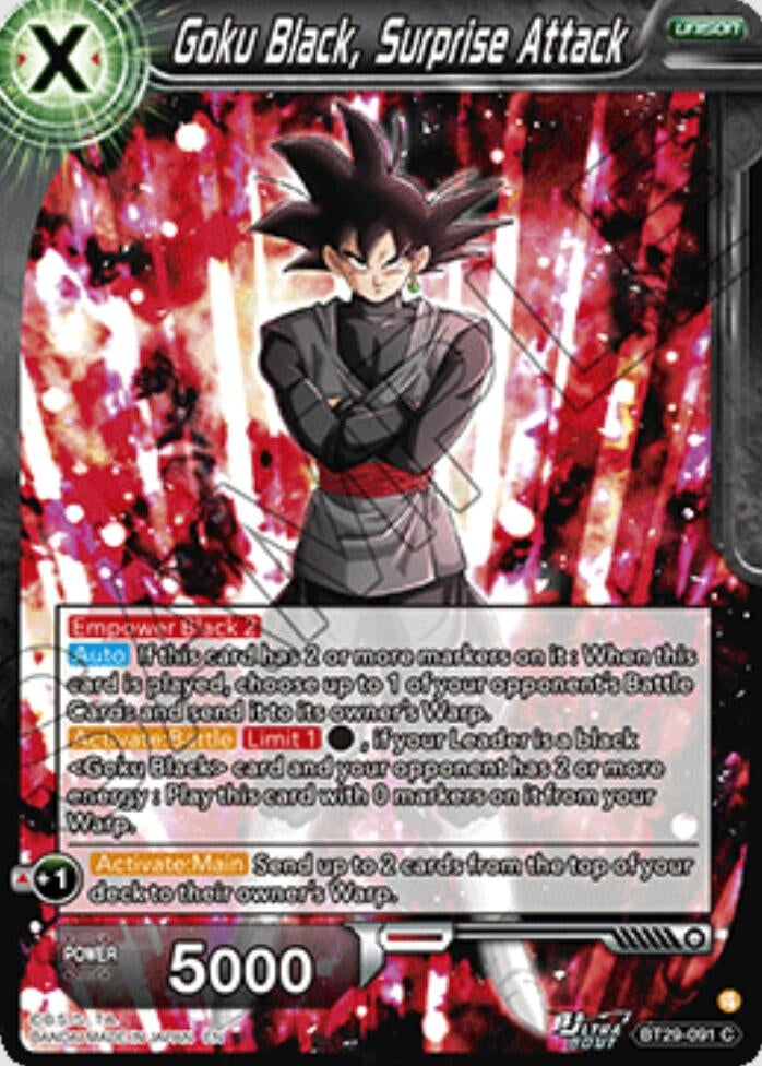 Image for Goku Black, Surprise Attack - Dragon Ball Super: Masters