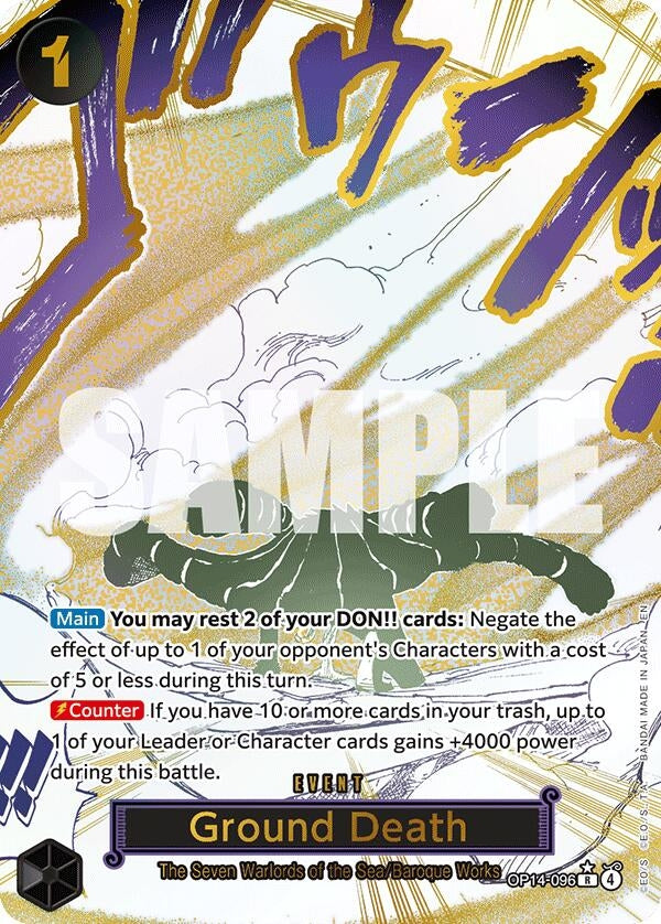 Image for Ground Death (Alternate Art) - One Piece Card Game