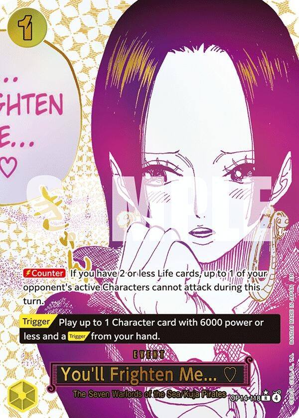 Image for You'll Frighten Me... (Alternate Art) - One Piece Card Game