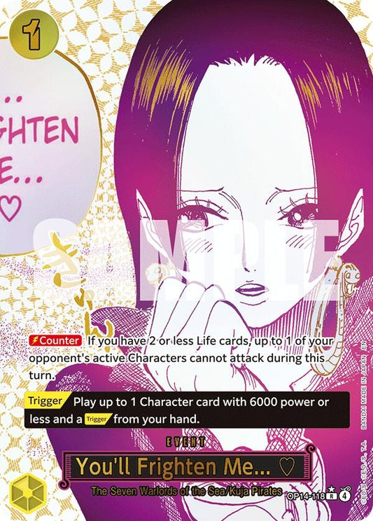 Image for You'll Frighten Me... (Alternate Art) - One Piece Card Game