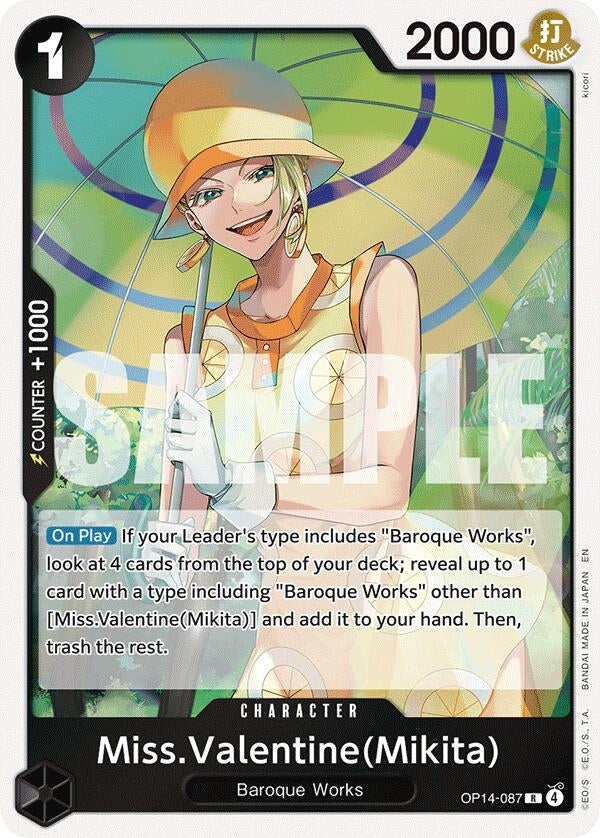 Image for Miss.Valentine(Mikita) - One Piece Card Game