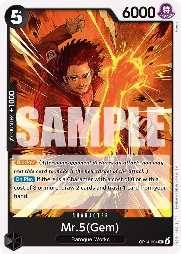 Image for Mr.5(Gem) - One Piece Card Game