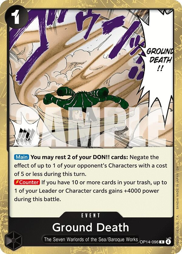 Image for Ground Death - One Piece Card Game