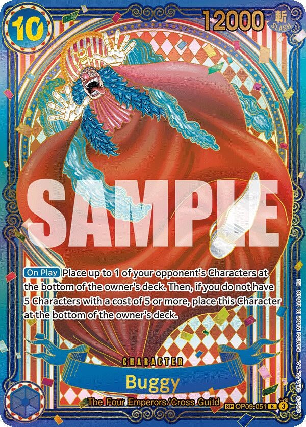 Image for Buggy - OP09-051 (SP) (Gold) - One Piece Card Game