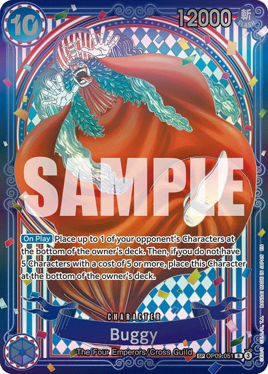Image for Buggy - OP09-051 (SP) - One Piece Card Game