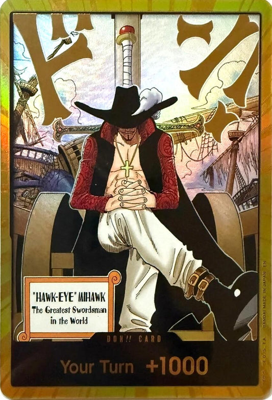 Image for DON!! Card (Dracule Mihawk) (Gold) - One Piece Card Game
