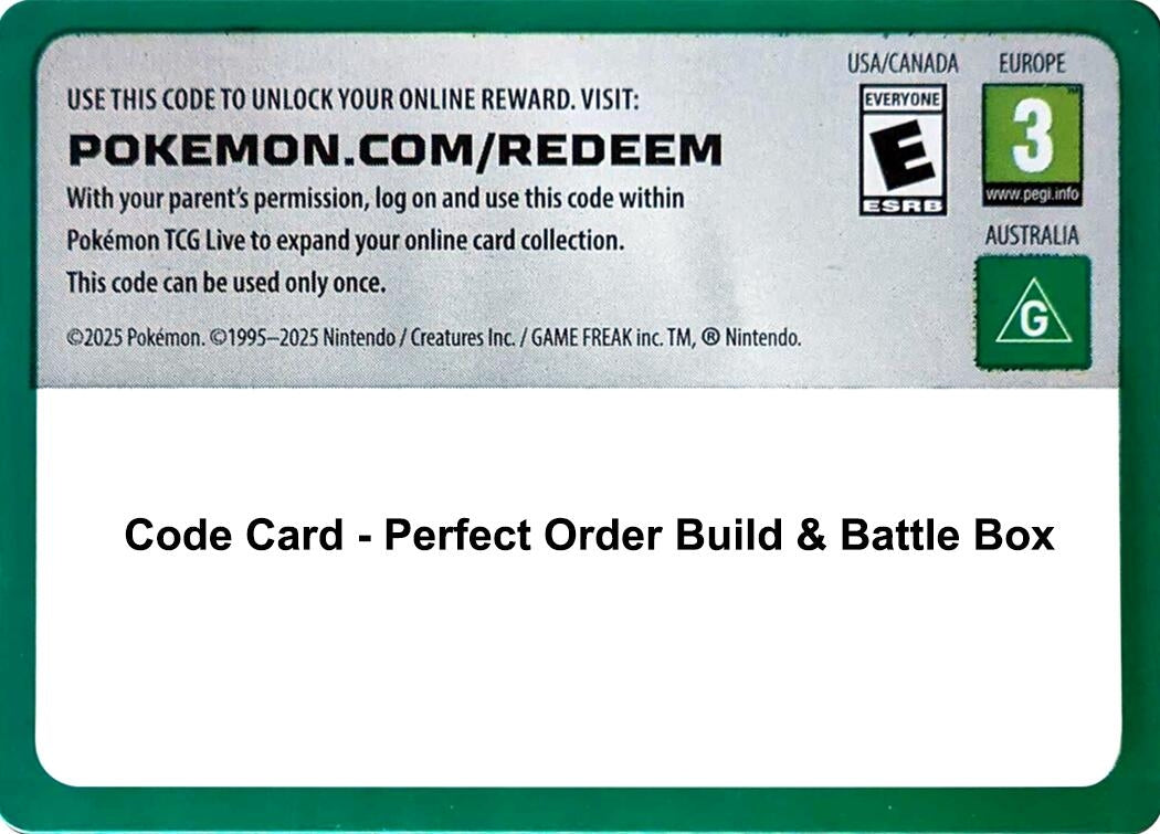 Image for Code Card - Perfect Order Build & Battle Box - Pokemon