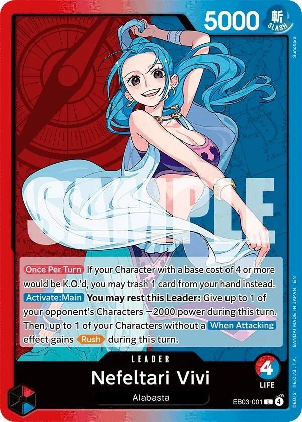 Image for Nefeltari Vivi (001) - One Piece Card Game