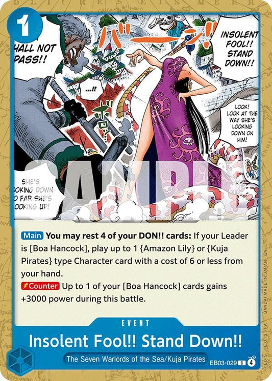 Image for Insolent Fool!! Stand Down!! - One Piece Card Game