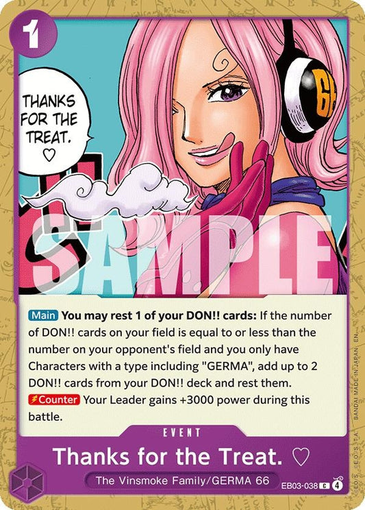 Image for Thanks for the Treat. - One Piece Card Game