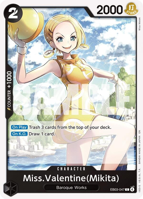 Image for Miss.Valentine(Mikita) - One Piece Card Game
