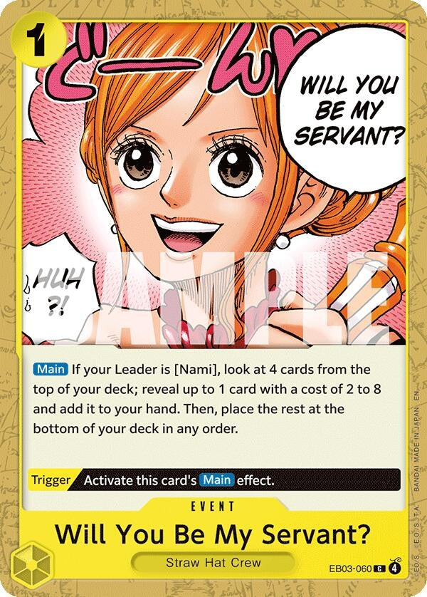 Image for Will You Be My Servant? - One Piece Card Game