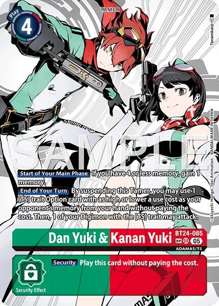 Image for Dan Yuki & Kanan Yuki (SP) - Digimon Card Game