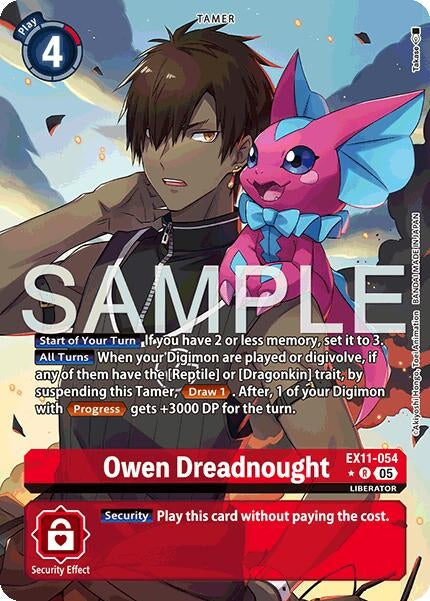Image for Owen Dreadnought (Alternate Art) - Digimon Card Game