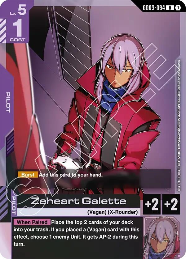 Image for Zeheart Galette - Gundam Card Game