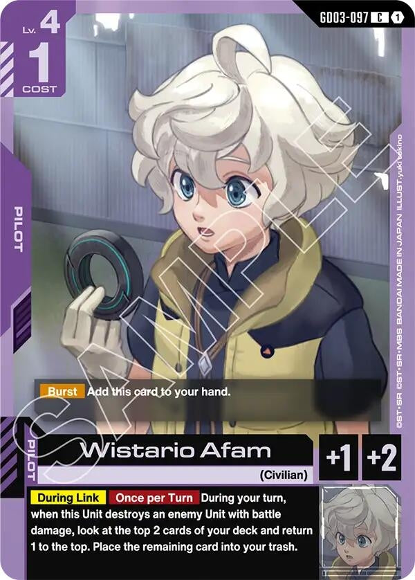 Image for Wistario Afam - Gundam Card Game