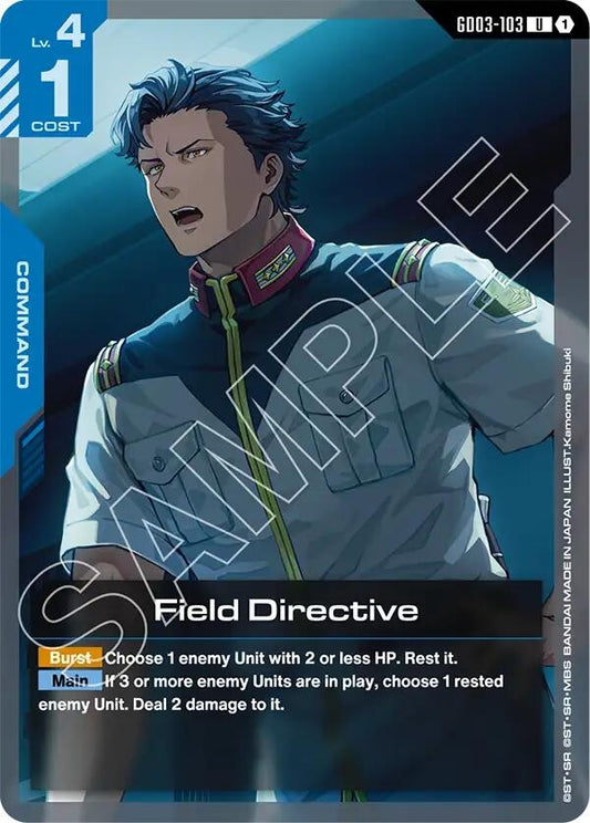 Image for Field Directive - Gundam Card Game